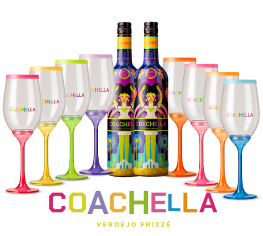 2+8 Coachella Verdejo Frizzante Wine 2 botellas más 8 Copas con tapa